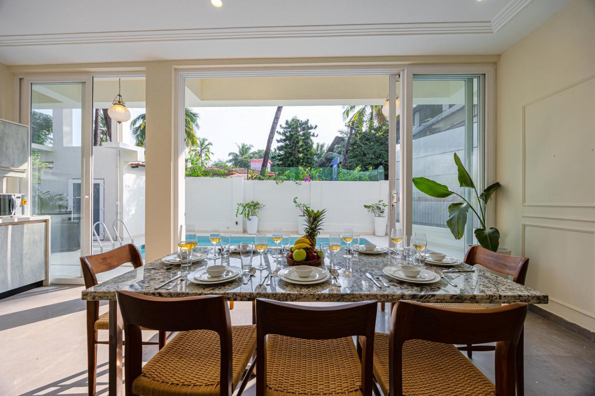 Elivaas 4 Bhk Villa Near Beach With Private Pool & Bar - Casa Boa Vida Кандолім Екстер'єр фото
