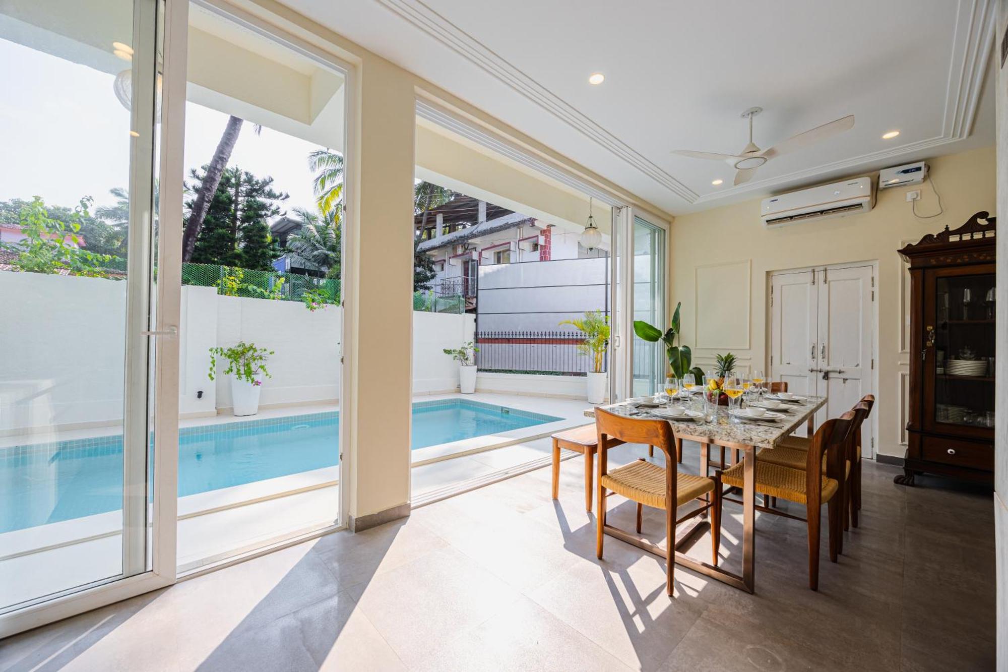Elivaas 4 Bhk Villa Near Beach With Private Pool & Bar - Casa Boa Vida Кандолім Екстер'єр фото